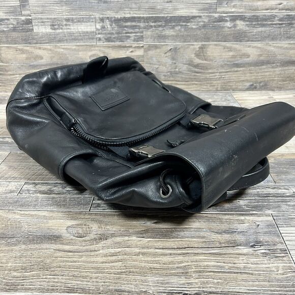 COACH MEN’S LEATHER TRACK BACKPACK - C2710 BLACK - Picture 5 of 11